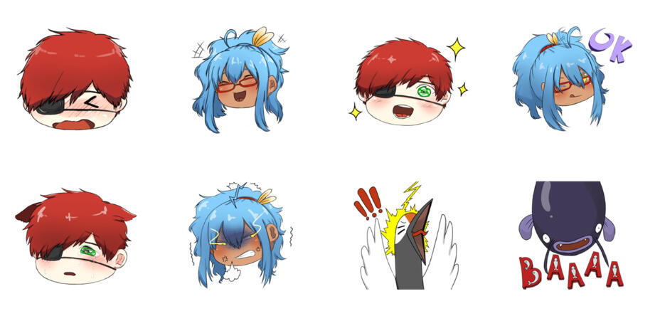 Line Sticker 1 by Sascheriee