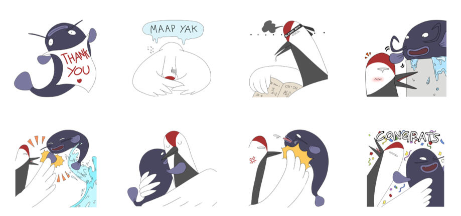 Line Sticker 2 by Sascheriee