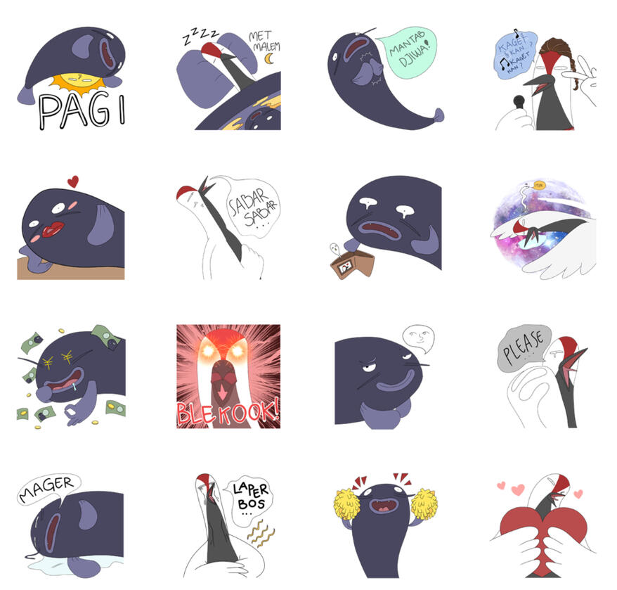 Line Sticker 2 by Sascheriee